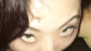 Mature Chinese wife filmed sucking a tasty black cock