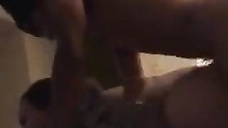 Black thug pounding sweet white ass on the couch with moans and screams