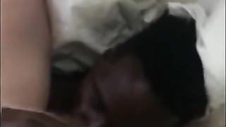 Penetrating her wet pussy with his big black dong