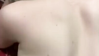 Black on blonde fucking her juicy pussy from behind